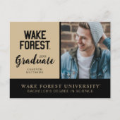 Carte Postale Faire-part Université Wake Forest | Wake Forest (Devant)