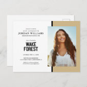 Carte Postale Faire-part Université Wake Forest | Wake Forest (Devant / Derrière)