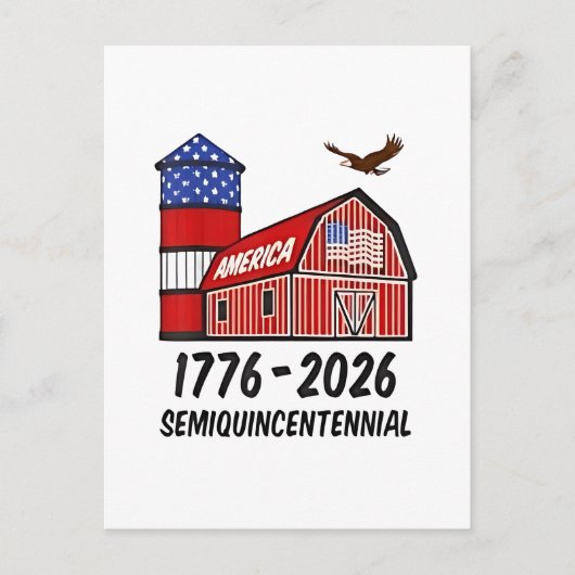 Carte Postale Faire-part USA Semiquincentennial 250th Anniversary 1776-2026 (Devant)