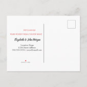 Carte Postale Faire-part Vacances Nous Avons Déménagé, Gnomes Rouges (Dos)