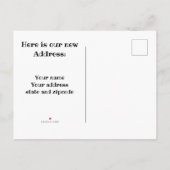 Carte Postale Faire-part Vache noire et blanche Cacher l'apparence Faire-pa (Dos)