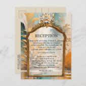 Carte Postale Faire-part Vagues et paysages artistiques orientaux d'Asie (Devant / Derrière)