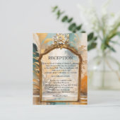 Carte Postale Faire-part Vagues et paysages artistiques orientaux d'Asie (Debout devant)