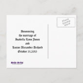 Carte Postale Faire-part Vampire Goth Faux Mariage bijoux en cuir (Dos)