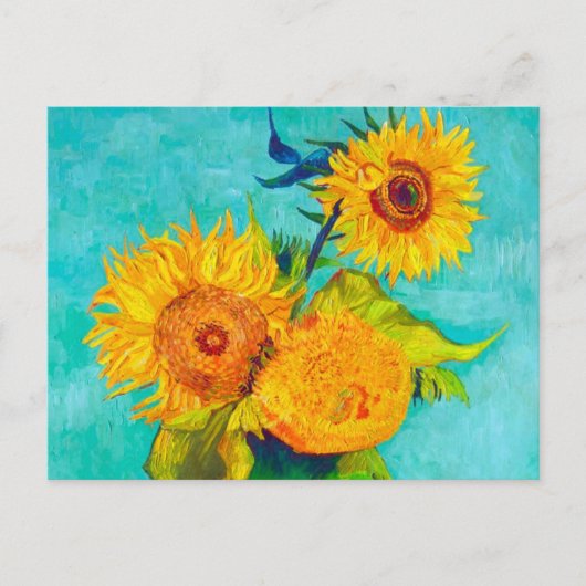 Carte Postale Faire-part Van Gogh Sunflowers (Devant)