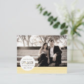 Carte Postale Faire-part Vérificateurs + Points- Enregistrer la date person (Debout devant)