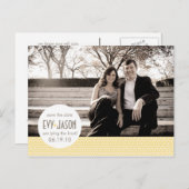 Carte Postale Faire-part Vérificateurs + points - Personnalisé Enregistrer  (Devant / Derrière)