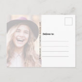 Carte Postale Faire-part Verset biblique Photo Typographie Remise de diplôm (Dos)