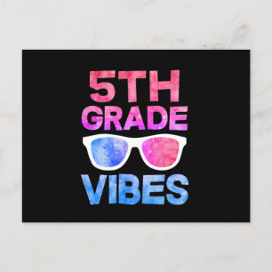 Carte Postale Faire-part Vibes De Cinquième Année Premier Jour De L'École