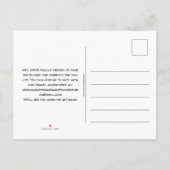 Carte Postale Faire-part VIE VAN personnalisée APPELANT MON NOM Annonce de  (Dos)