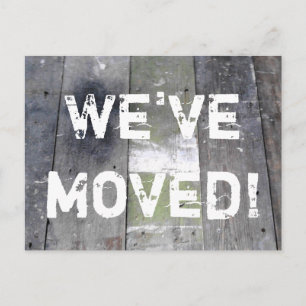 Carte Postale Faire-part Vieilles planches en bois affligées mobiles des