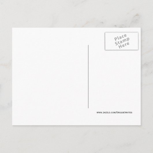 Carte Postale Faire-part Vielles photos Script manuscrit Enregistrer la dat (Dos)