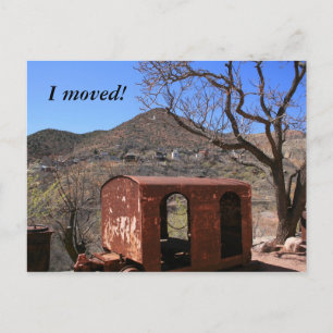 Carte Postale Faire-part Vieux Caboose dans le Far West