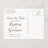 Carte Postale Faire-part Vieux Chêne - Sauvegarder la Date (Dos)