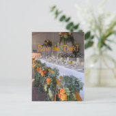 Carte Postale Faire-part Vignoble de Sonoma, Sauvegarder la date ! (Debout devant)