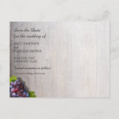Carte Postale Faire-part Vignoble rustique Mariage Enregistrer la date (Dos)