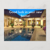 Carte Postale Faire-part Villa avec piscine (Devant)