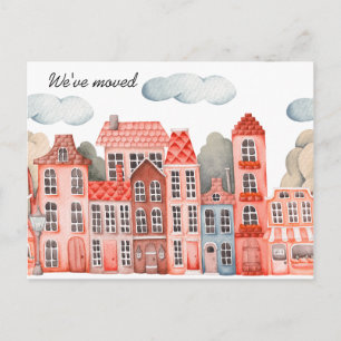 Carte Postale Faire-part Ville où nous avons déménagé - Nouvelle adresse po
