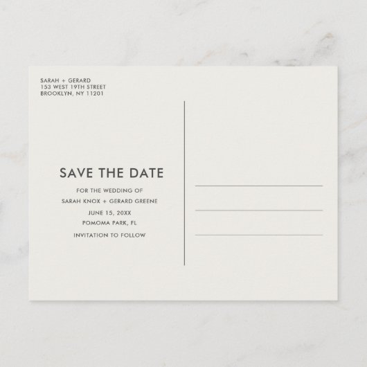 Carte Postale Faire-part Vin gratuit (et notre bonheur éternel) Mariage (Dos)