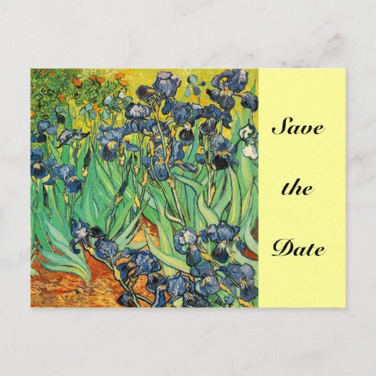 Carte Postale Faire-part Vincent van Gogh,Iris (Devant)