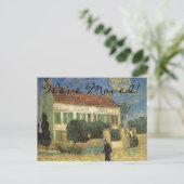 Carte Postale Faire-part Vincent van Gogh - La Maison blanche la nuit (Debout devant)
