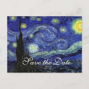 Carte Postale Faire-part Vincent van Gogh, Nuit étoilée