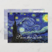 Carte Postale Faire-part Vincent van Gogh, Starry Night (Devant / Derrière)