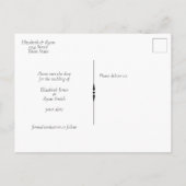 Carte Postale Faire-part Vineyard Winery Mariage Économisez Notre Date (Dos)