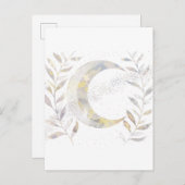 Carte Postale Faire-part Vins et lune (Devant / Derrière)