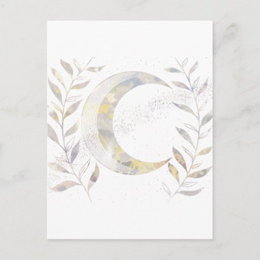 Carte Postale Faire-part Vins et lune (Devant)