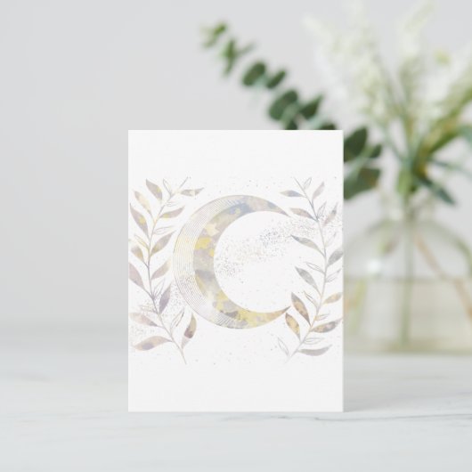 Carte Postale Faire-part Vins et lune (Debout devant)