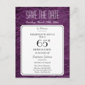 Carte Postale Faire-part Vins Faux Textured Party ou Reunion Enregistrer la (Devant)