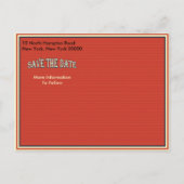 Carte Postale Faire-part Vintage Étape de départ à la retraite (Dos)