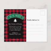 Carte Postale Faire-part Vintage Red Truck (Dos)