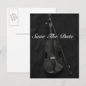 Carte Postale Faire-part Violinistique (Devant / Derrière)