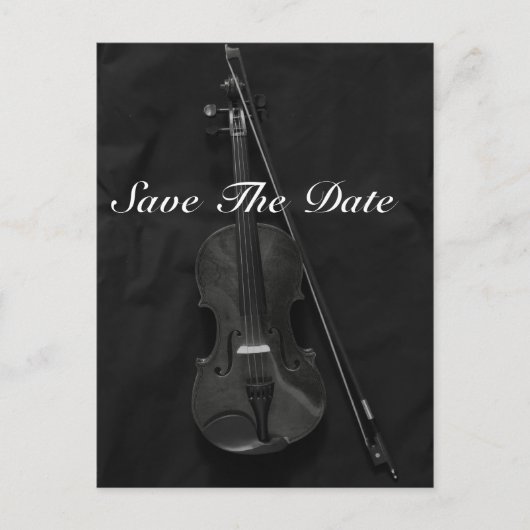 Carte Postale Faire-part Violinistique (Devant)
