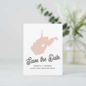 Carte Postale Faire-part VIRGINIE OCCIDENTALE Destination Mariage N'IMPORTE (Debout devant)