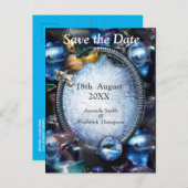 Carte Postale Faire-part Visiteurs de l'espace galactique (Devant / Derrière)