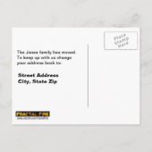 Carte Postale Faire-part Visiteurs inattendus UFO (Dos)