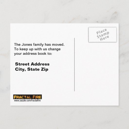 Carte Postale Faire-part Visiteurs inattendus UFO (Dos)