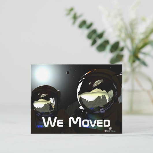 Carte Postale Faire-part Visiteurs inattendus UFO (Debout devant)