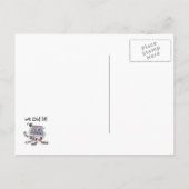 Carte Postale Faire-part Voiture de Mariage mariée (Dos)