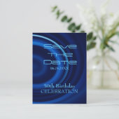 Carte Postale Faire-part Vortex 50e anniversaire Enregistrer la date - Cart (Debout devant)