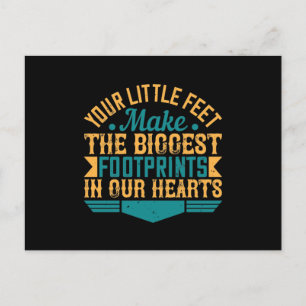 Carte Postale Faire-part Vos Petits Pieds, Faites Les Plus Grandes Empreint