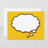 Carte Postale Faire-part Votre bulle de pensée de message Amusement Bande d (Devant / Derrière)