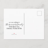 Carte Postale Faire-part Votre chambre d'hôtes a Moved Cabine Mountain Fore (Dos)