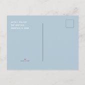 Carte Postale Faire-part Votre Choix de Couleur Heureusement à Jamais Sauve (Dos)