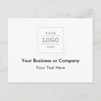Carte Postale Faire-part Votre logo d'entreprise personnalisé