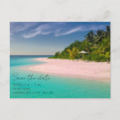 Carte Postale Faire-part Votre photo Budget Beach Mariage Enregistrer la da (Devant)