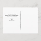 Carte Postale Faire-part Votre Photo Twinkle Léger Bois Rustique Enregistre (Dos)